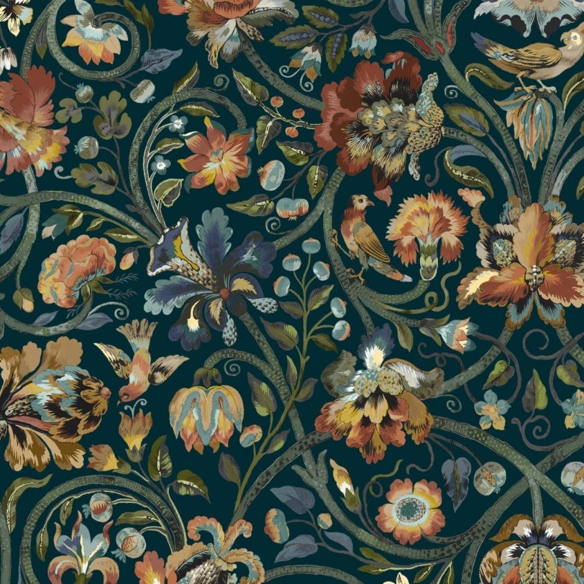 GAIA Wallpaper - Midnight - House of Hackney