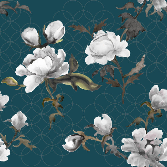 Gypsy Fabric - Peacock - Petronella Hall