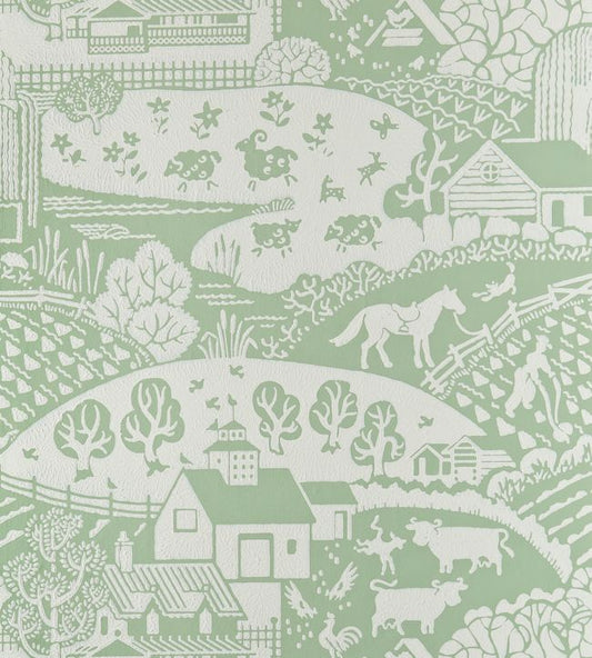 Gable Wallpaper - Green - 5403 - Farrow & Ball
