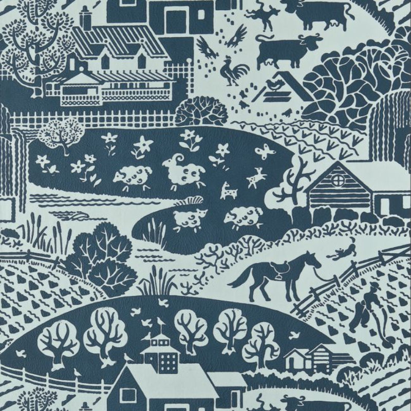 Gable Wallpaper - Hague Blue - 5405 - Farrow & Ball