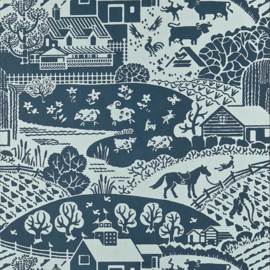 Gable Wallpaper - Hague Blue - 5405 - Farrow & Ball