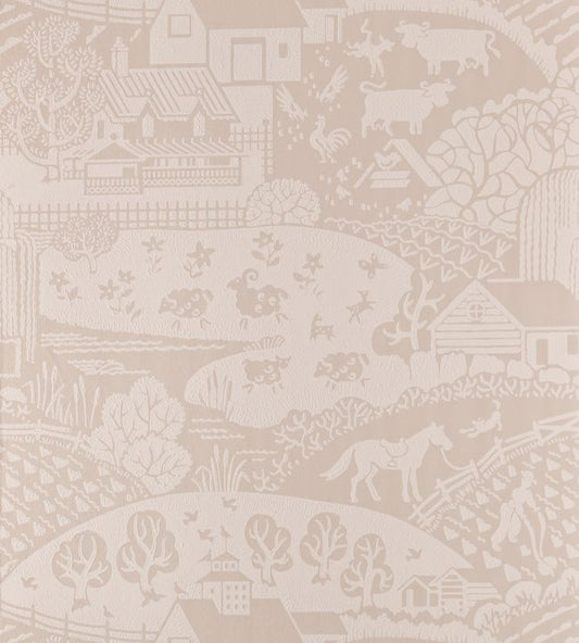 Gable Wallpaper - Pink - 5406 - Farrow & Ball