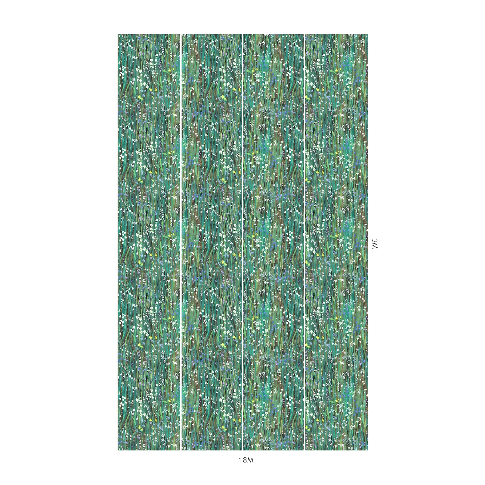 Galanthi Wallpaper - Viridis - House of Hackney