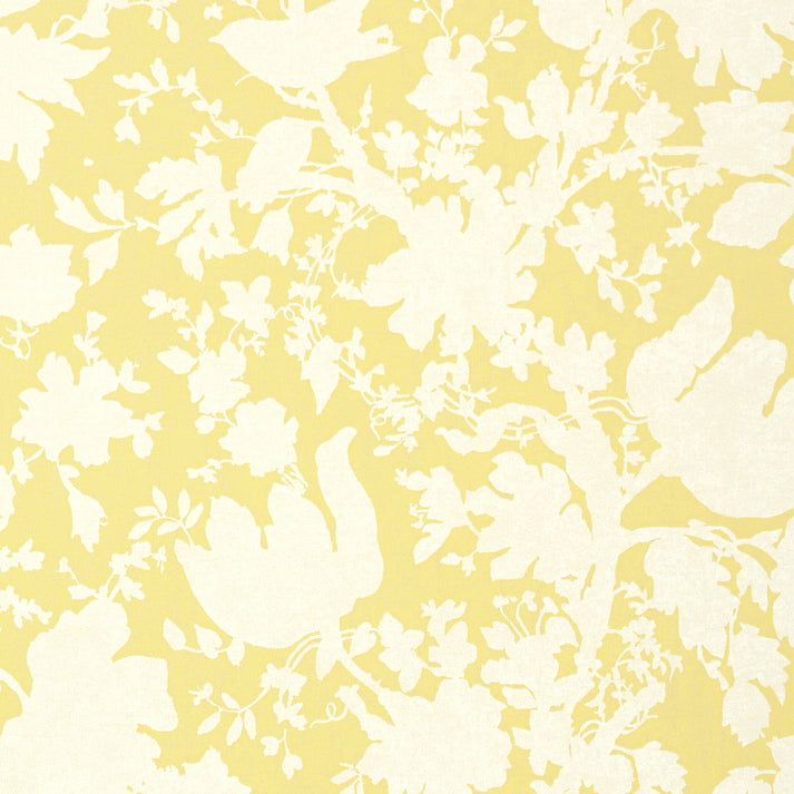 Garden Silhouette Wallpaper - Citron - AT6041 - Anna French