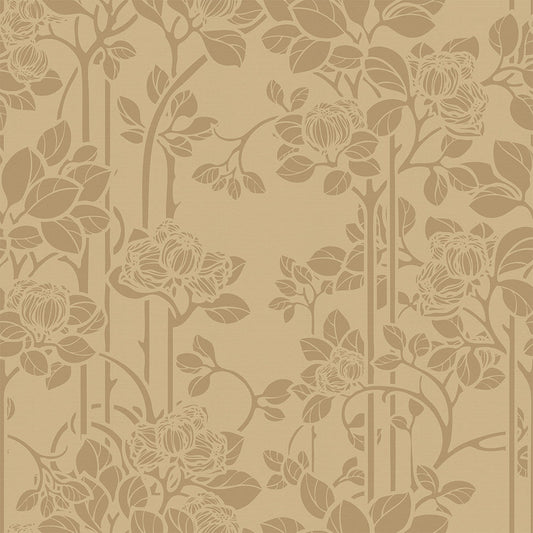 Garden Trellis Wallpaper - Ochre & Gold - Lucie Annabel
