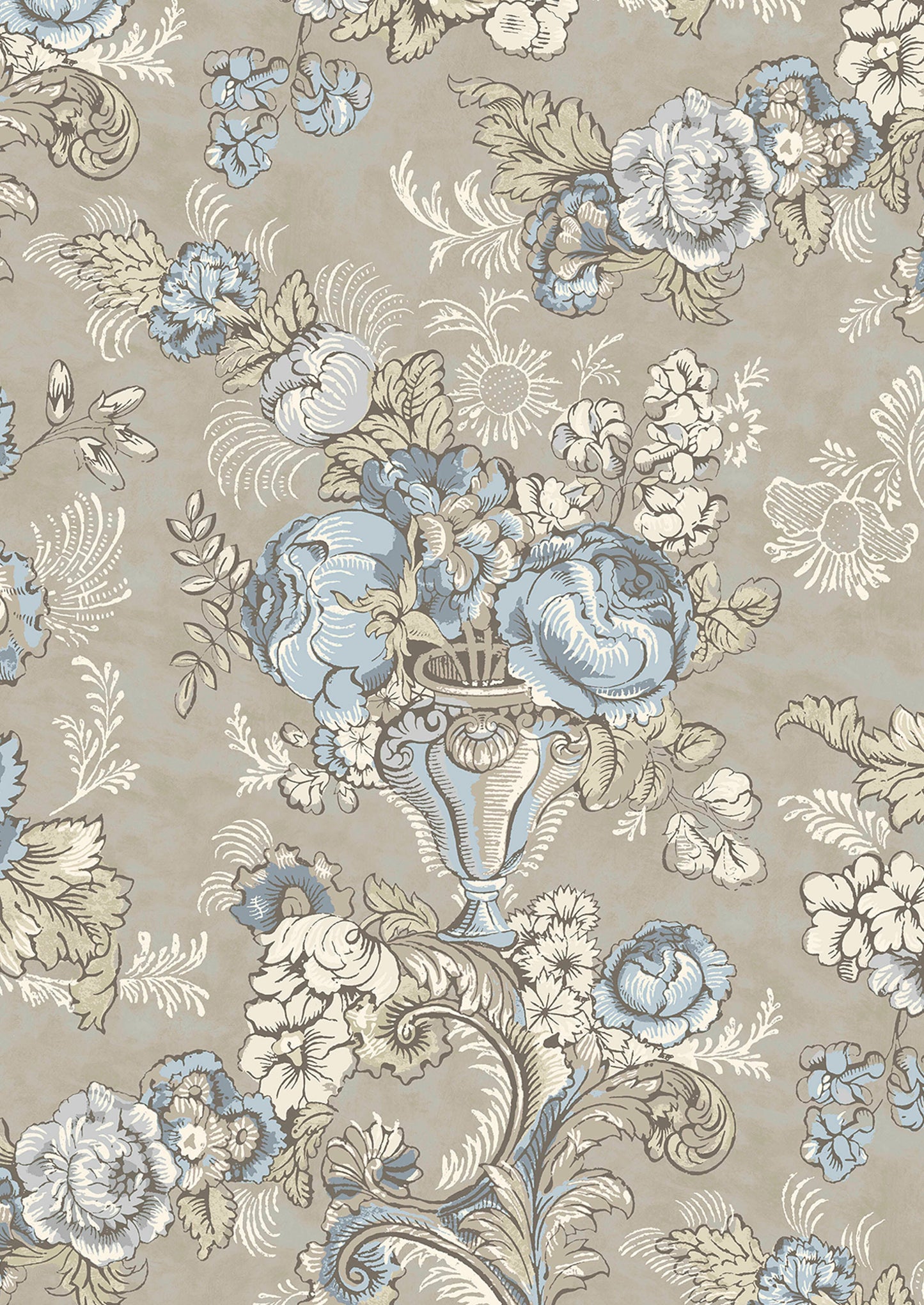 Georgia Wallpaper - Blue Oyster