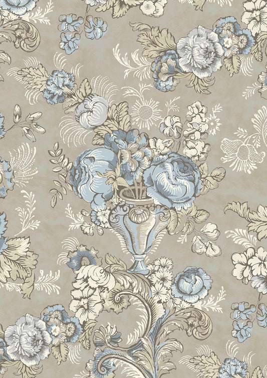Georgia Wallpaper - Blue Oyster