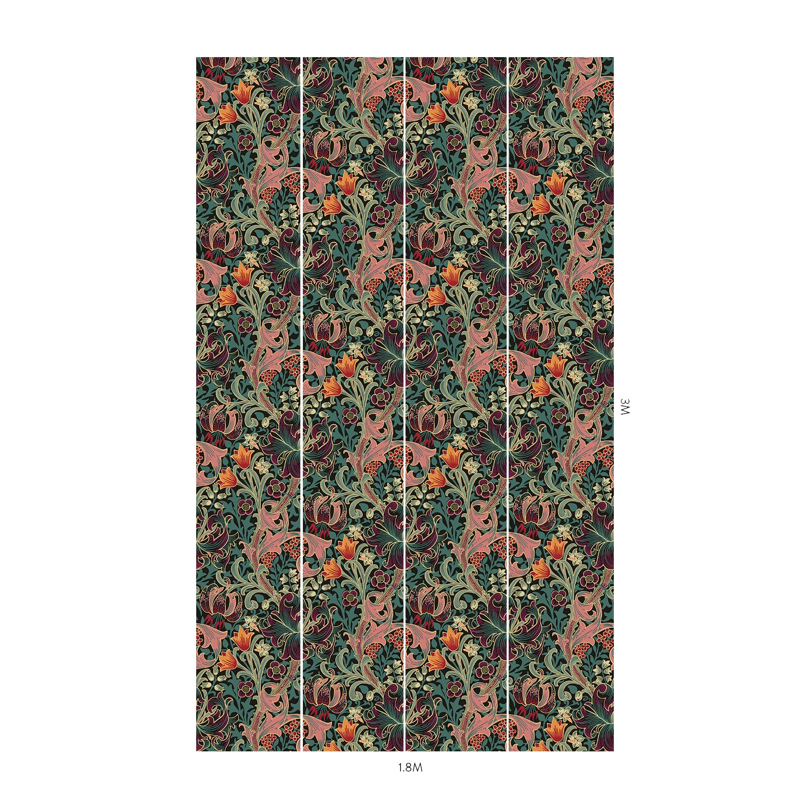 Golden Lily Wallpaper - Apatite - House of Hackney