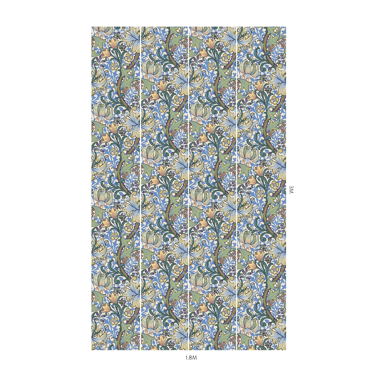 Golden Lily Wallpaper - Sky - House of Hackney