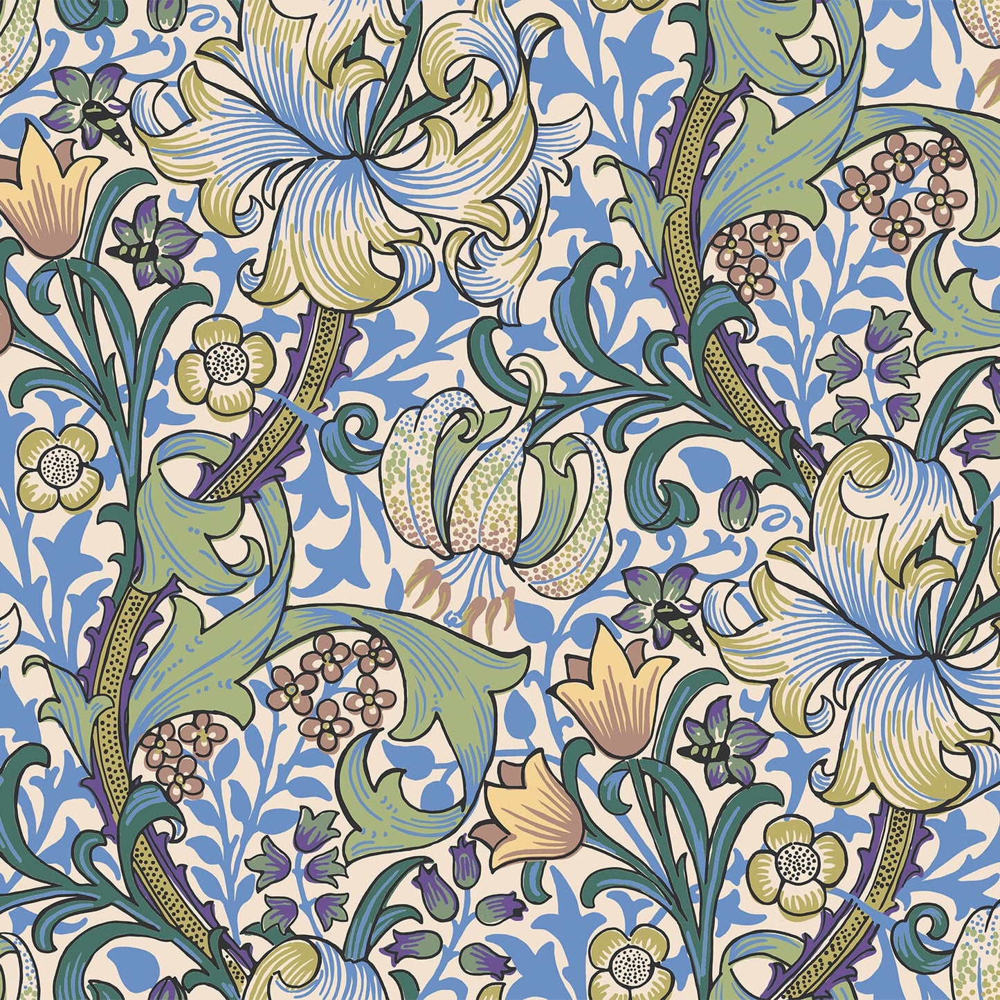 Golden Lily Wallpaper - Sky - House of Hackney
