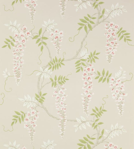 Grayshott Wallpaper - Pink/Green - Colefax & Fowler