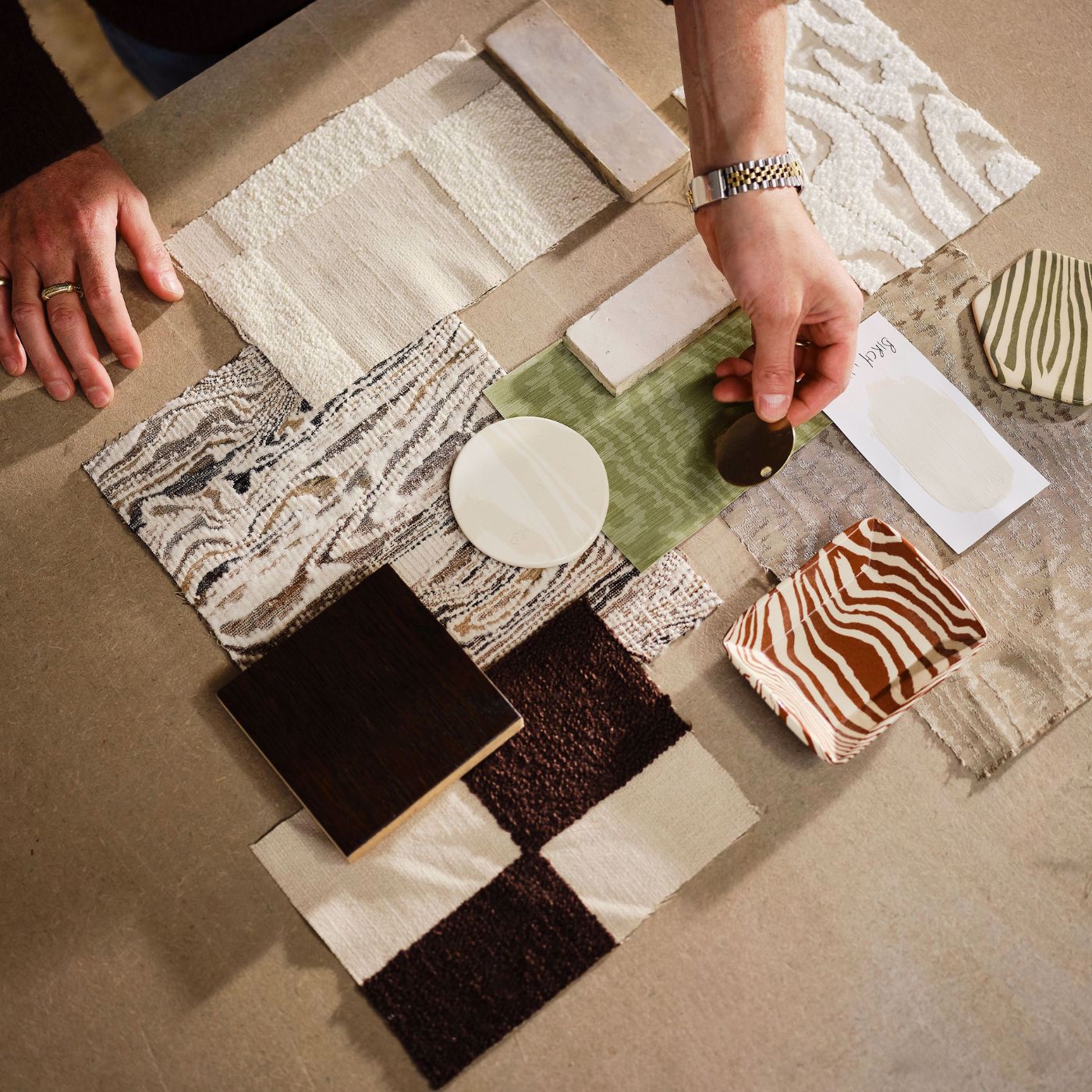 Blenets Check Fabric - Chocolate - Harlequin - Henry Holland
