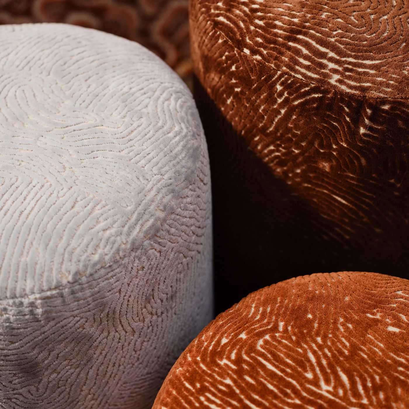 Bonseki Fabric - Porcelain - Harlequin - Henry Holland

