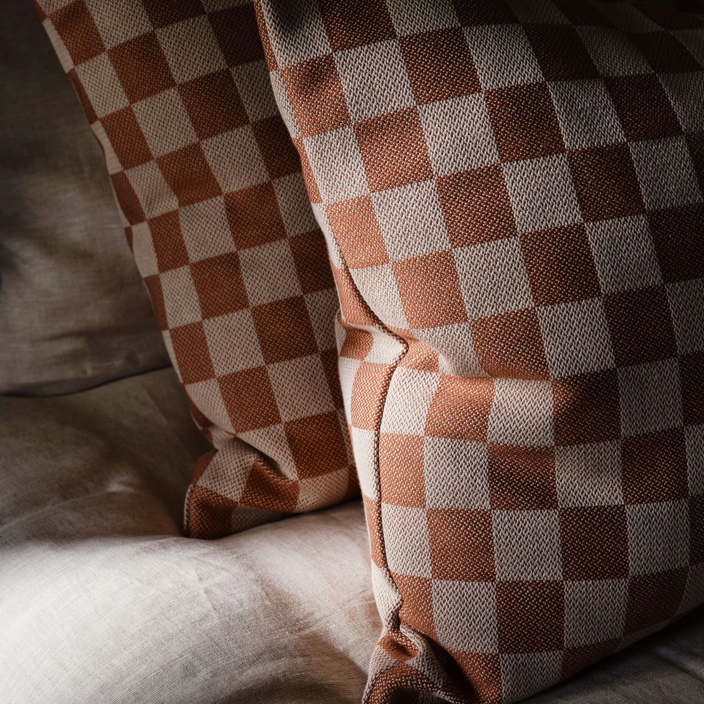 Blenets Check Mini Fabric - Oatmeal - Harlequin - Henry Holland
