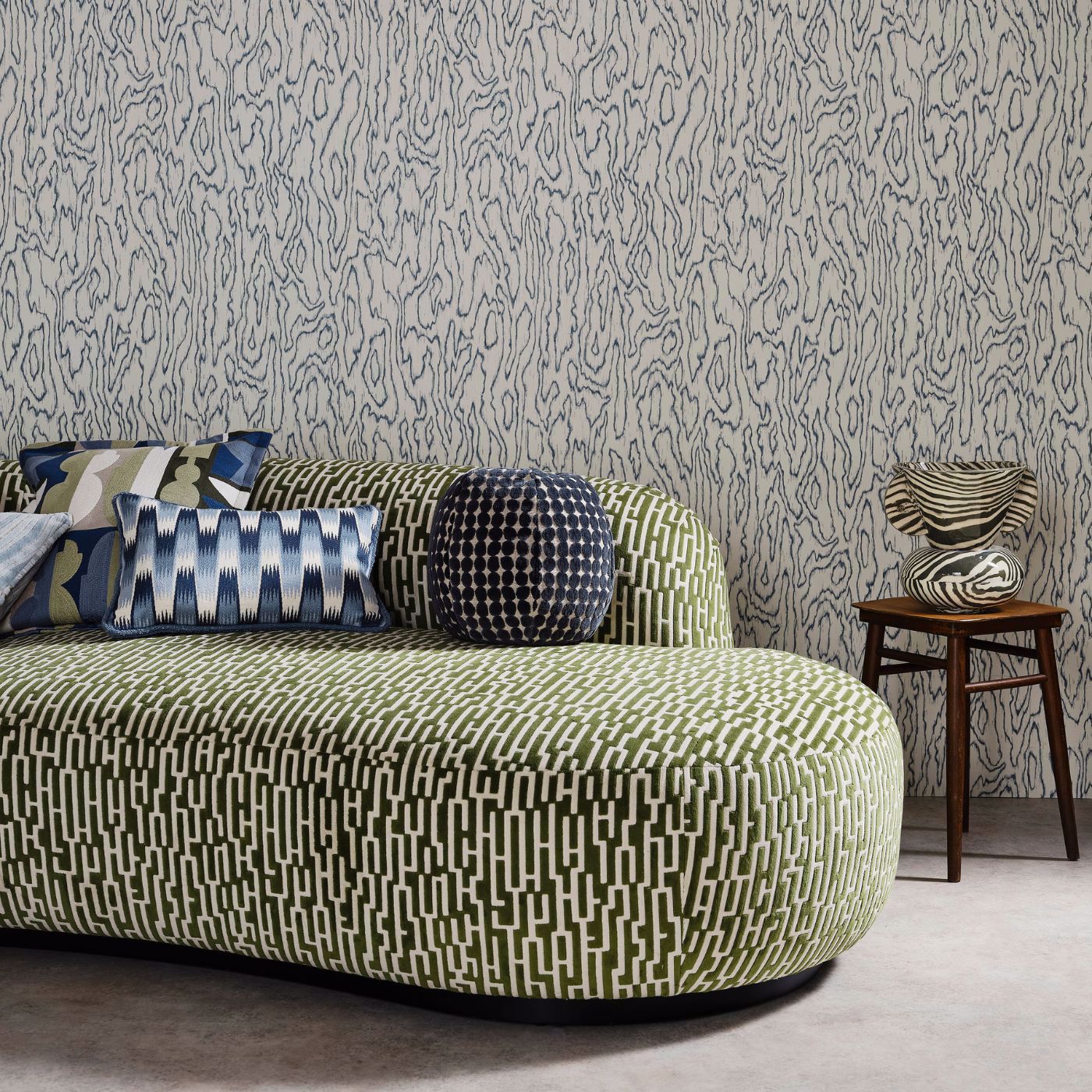 Great Hey Fabric - Atlantic - Harlequin - Henry Holland
