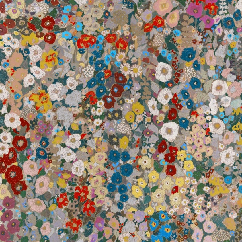 HOLLYHOCKS Wallpaper - Autumn - House of Hackney