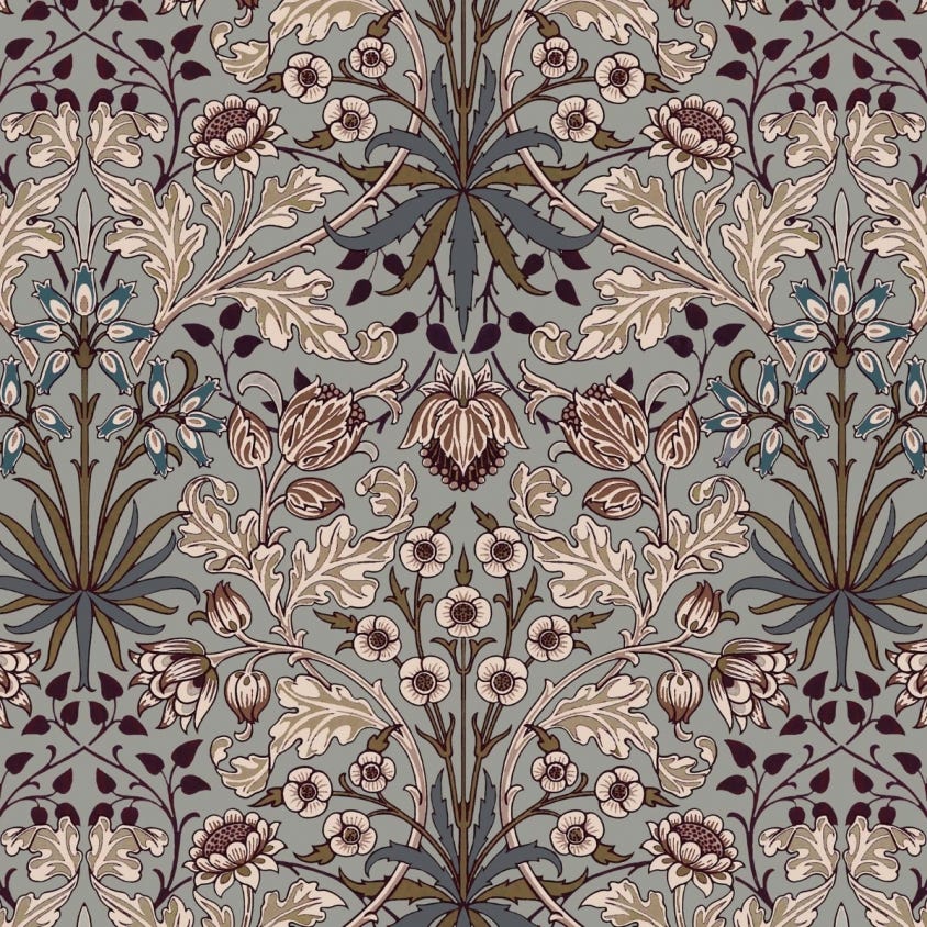 HYACINTH Wallpaper - Dove-Grey - House of Hackney