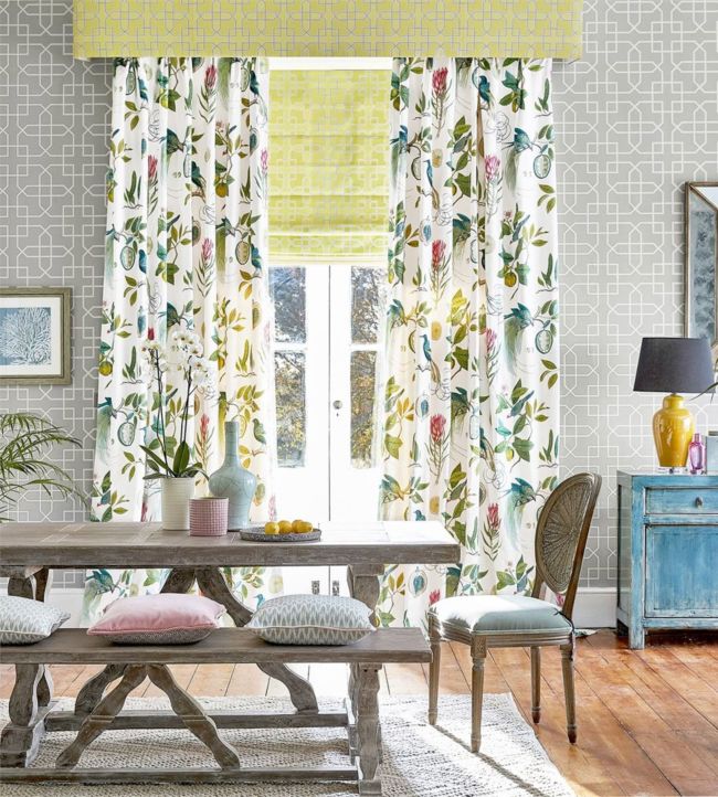 Hampton Trellis Wallpaper - Grey - DGLW216661 - Sanderson