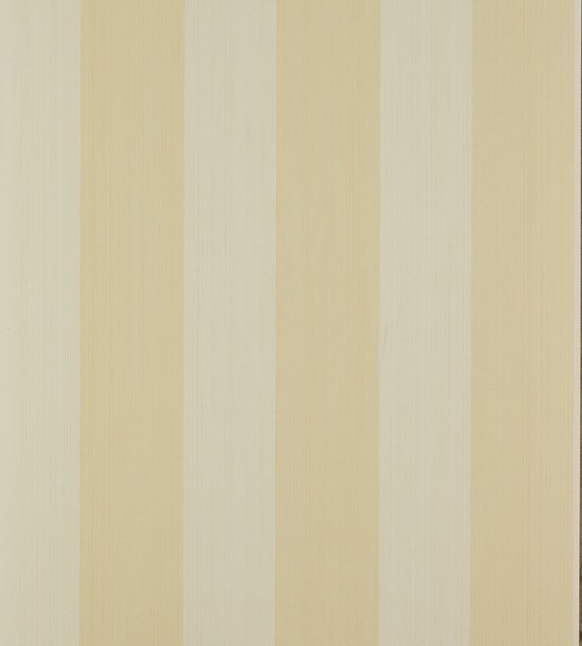 Harwood Stripe Wallpaper - Yellow/Cream - Colefax & Fowler