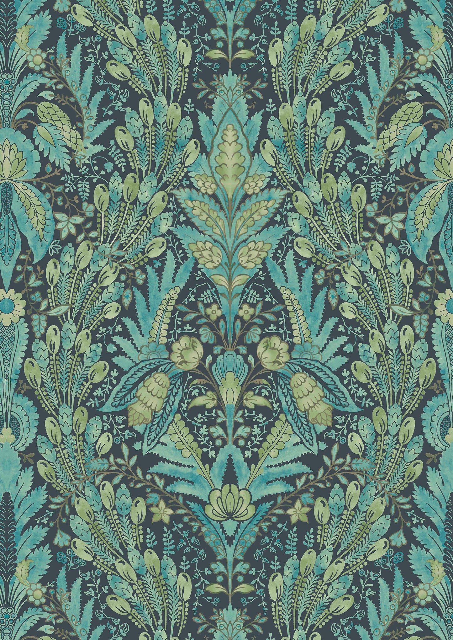Hawksmoor Wallpaper - Peacock
