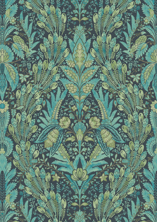 Hawksmoor Wallpaper - Peacock