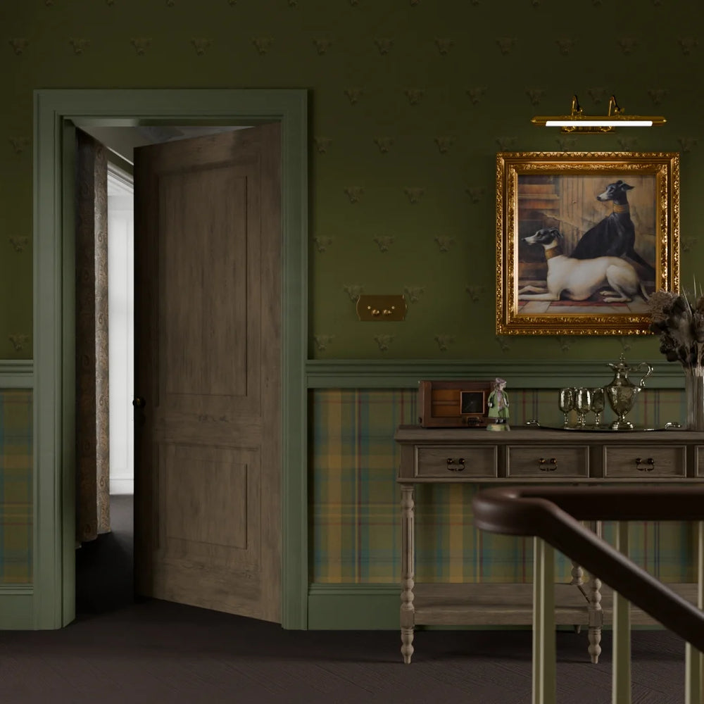 Heilan Coo Wallpaper - Gentleman Green - Lucie Annabel