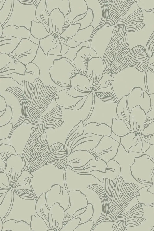 Helleborus Wallpaper - Green - 5609