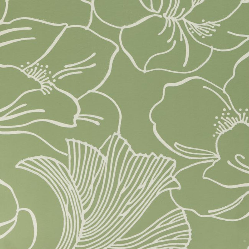 Helleborus Wallpaper - Green - 5606 - Farrow & Ball
