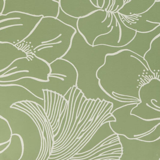 Helleborus Wallpaper - Green - 5606 - Farrow & Ball