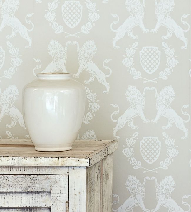 Heraldic Lion Wallpaper - Stone - BG1100102 - Barneby Gates