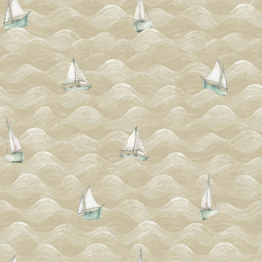 High Tide Wallpaper - Sand - Lucie Annabel