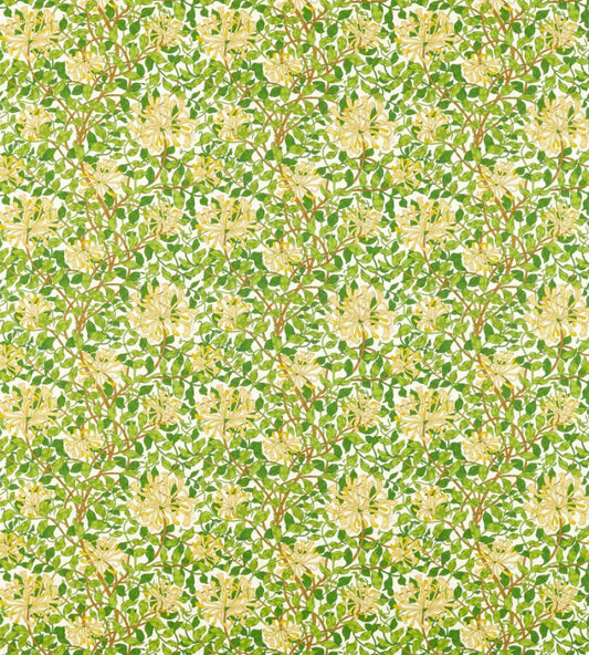 Honeysuckle Fabric - Cream/Chocolate - 226984 - Morris & Co