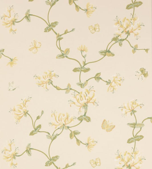 Honeysuckle Garden Wallpaper - Gold - Colefax & Fowler
