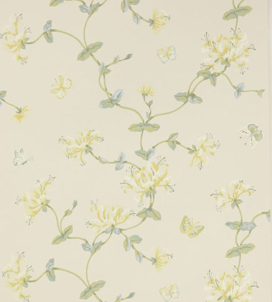 Honeysuckle Garden Wallpaper - Lime - Colefax & Fowler