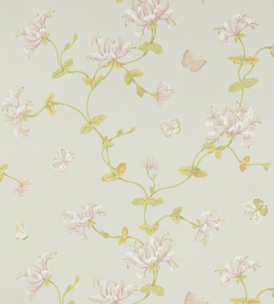 Honeysuckle Garden Wallpaper - Old Blue - Colefax & Fowler