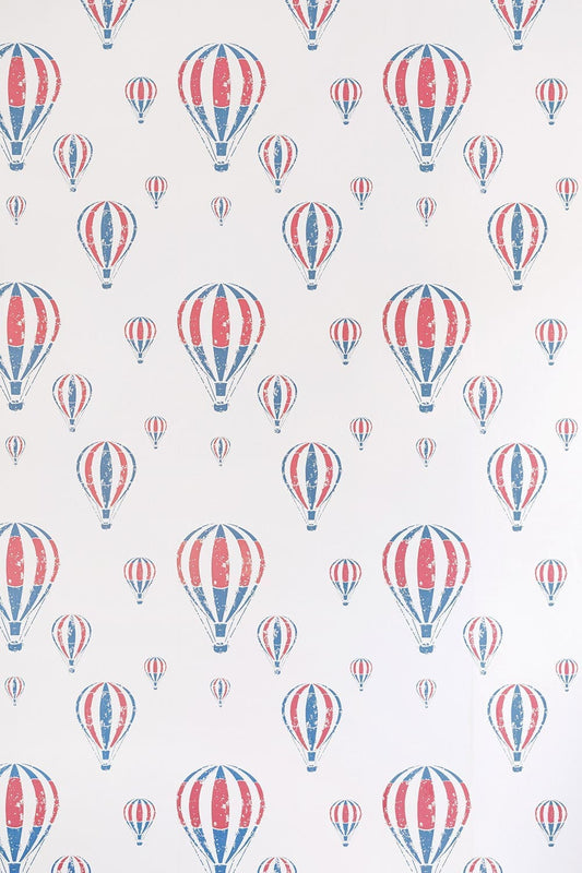 Hot Air Balloon Wallpaper - Red / White / Blue - BG2600101 - Barneby Gates