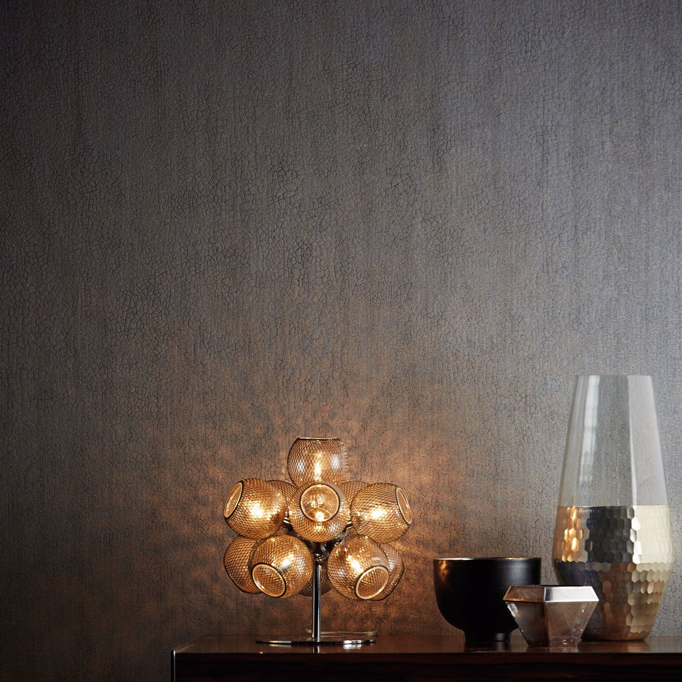 Igneous Wallpaper - Platinum - EANT111138 - Harlequin