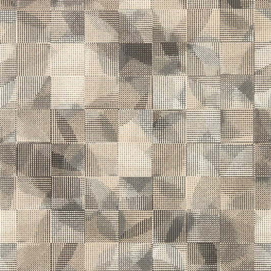 Impatto Wallpaper - Charcoal/Linen - Clarke & Clarke