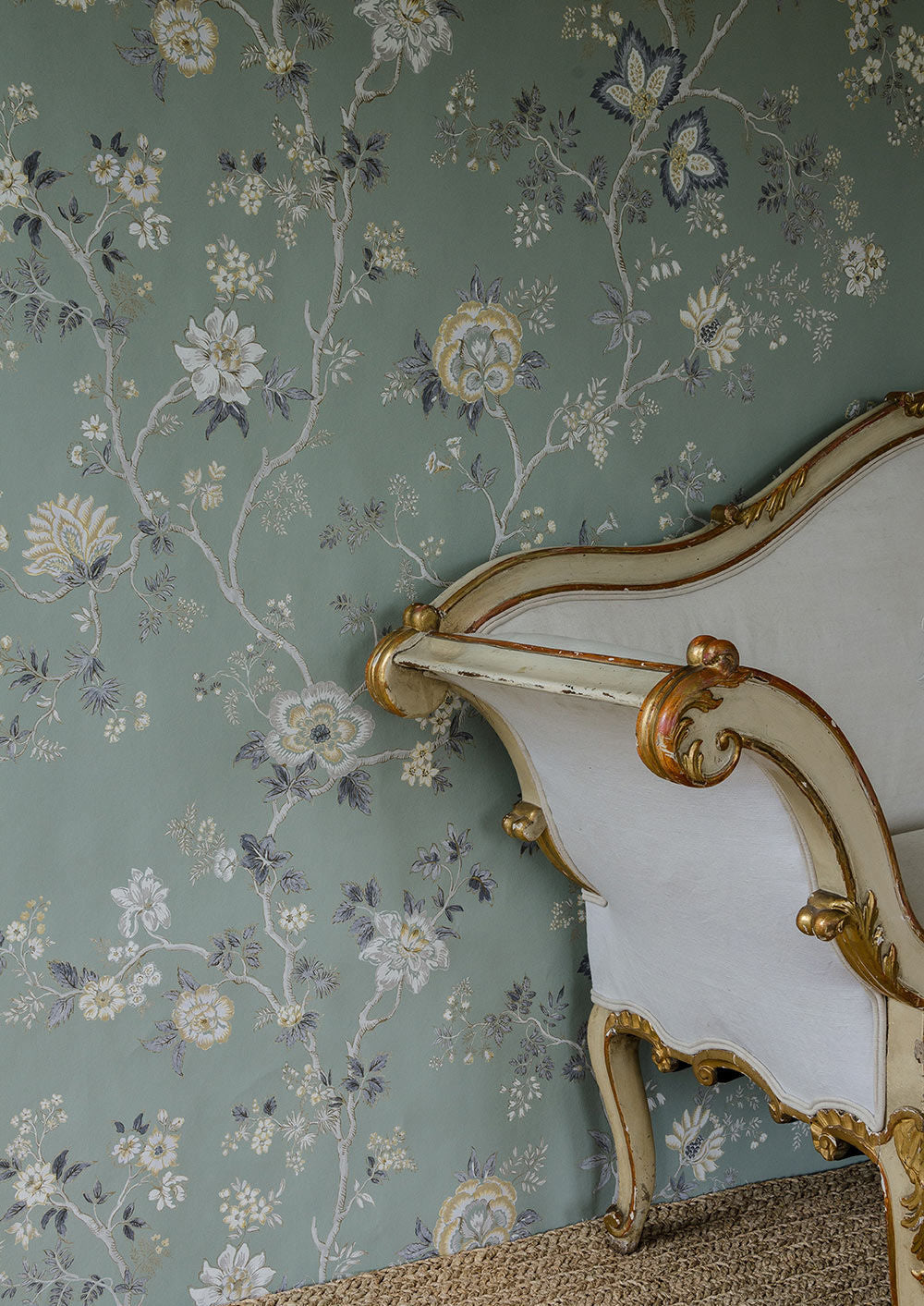 Indienne Wallpaper - Green Glaze
