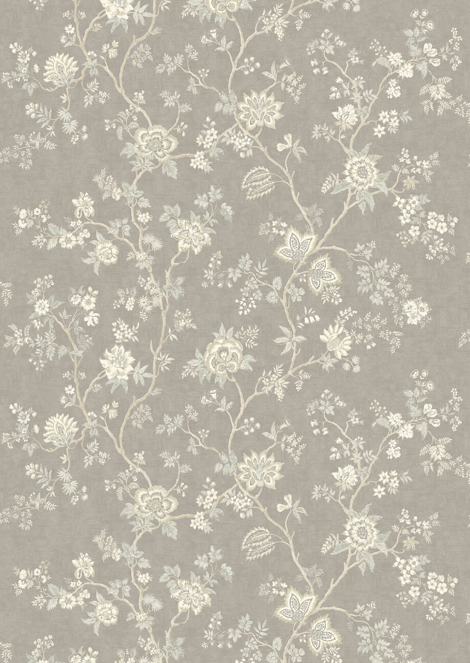 Indienne Wallpaper - Gray - Lewis & Wood