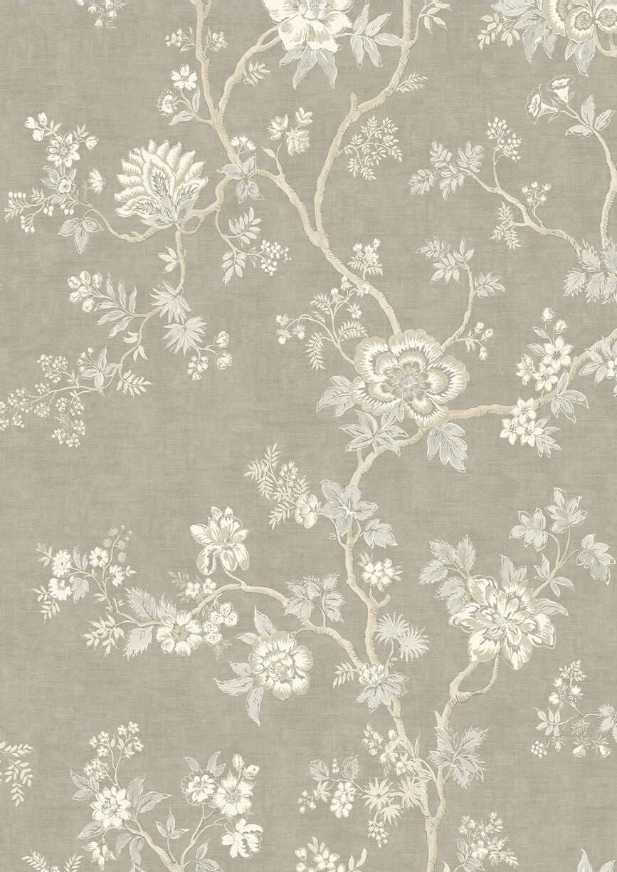 Indienne Wallpaper - Green - Lewis & Wood