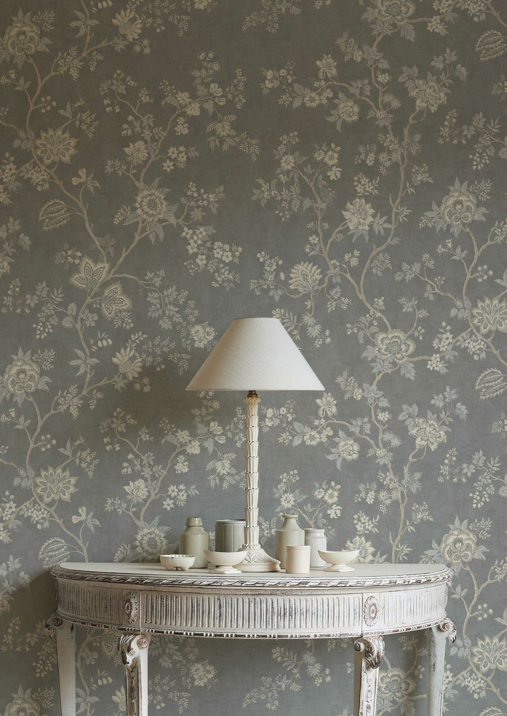 Indienne Wallpaper - Blue - Lewis & Wood