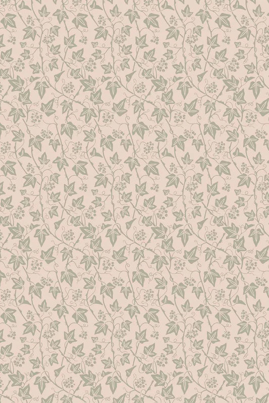 Ivy Wallpaper - Pink - 6101