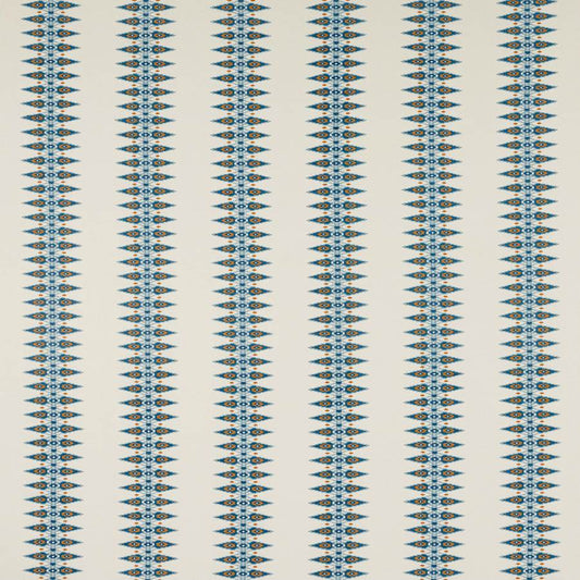 Priya Stripe Fabric - Blue - Jane Churchill