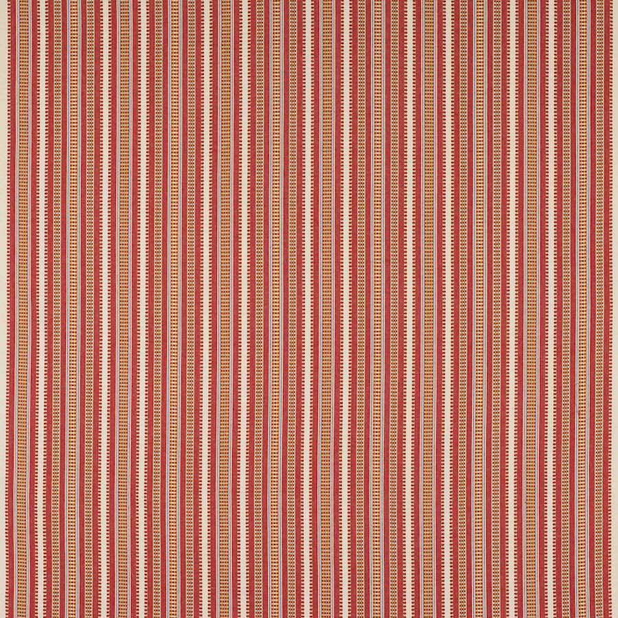 Yarra Stripe Fabric - Red - Jane Churchill