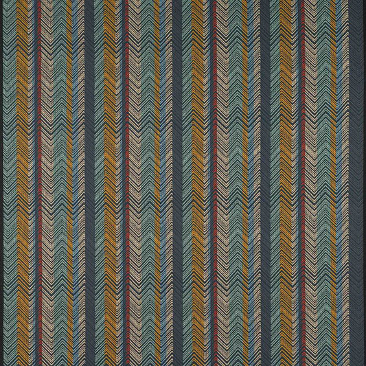Medina Stripe Fabric - Blue - Jane Churchill