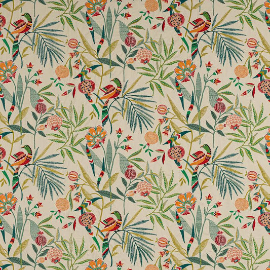 Pomegranate Tree Fabric - Green - Jane Churchill