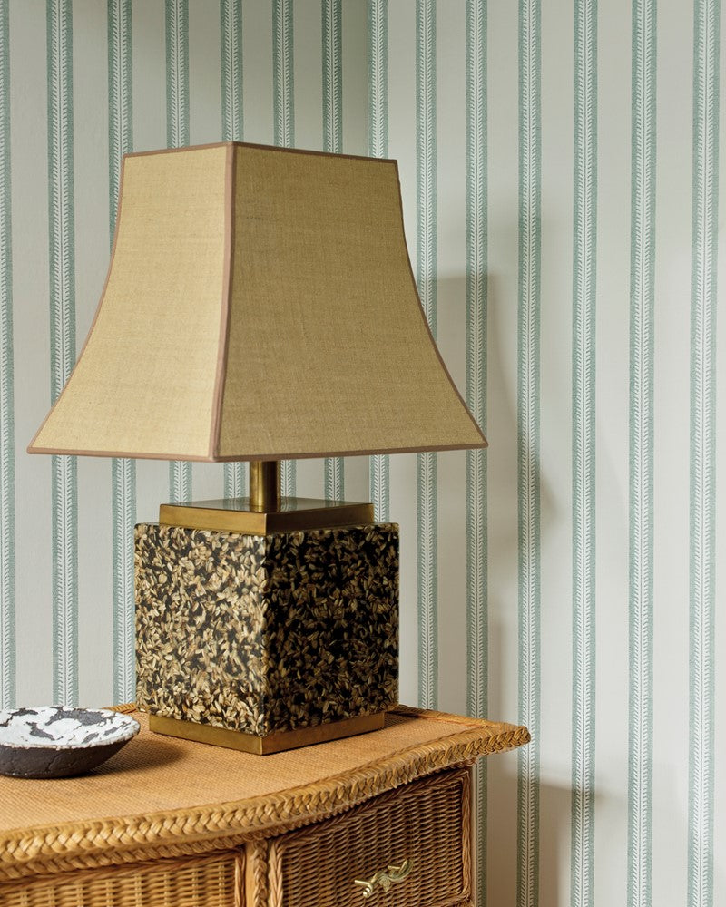 Innis Stripe Wallpaper - Teal - Jane Churchill