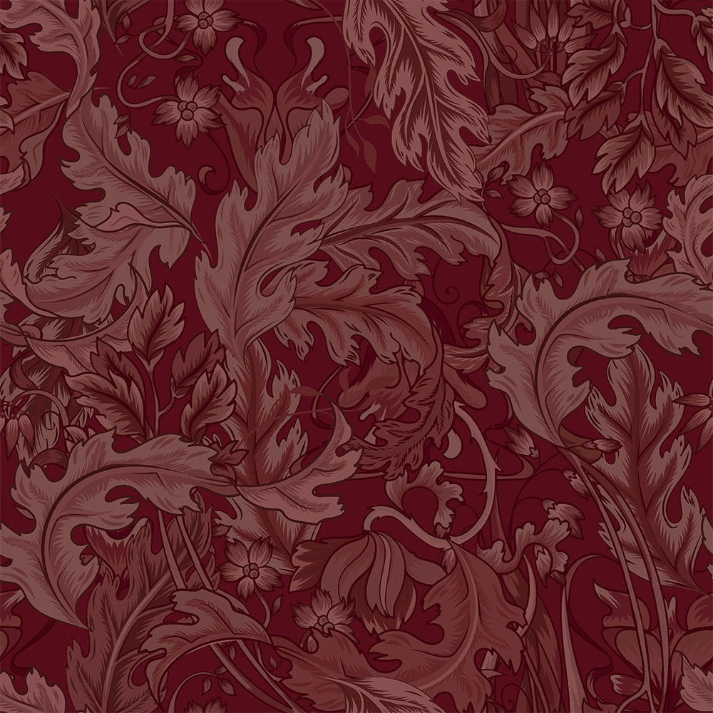 Jard Wallpaper -  Shades of Bordeaux - Lucie Annabel