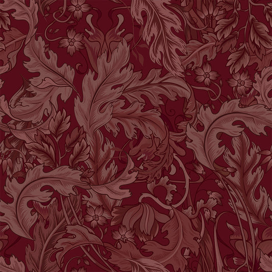 Jard Wallpaper -  Shades of Bordeaux - Lucie Annabel